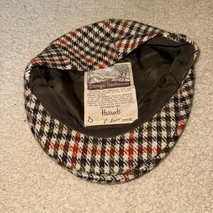 Vintage Harrods Donegal Handwoven Newsboy Cap